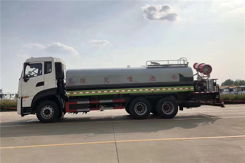 東風(fēng)天龍后八輪20噸噴霧車，國六綠化噴灑車